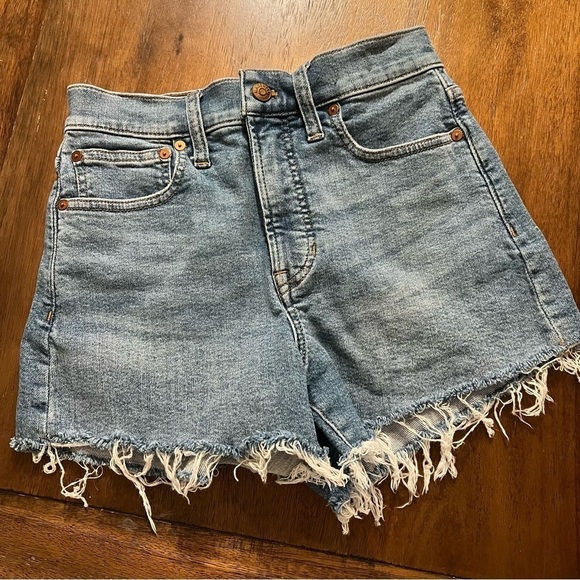 MADEWELL THE PERFECT JEAN SHORT BLUE SIZE 25 - Picture 2 of 6